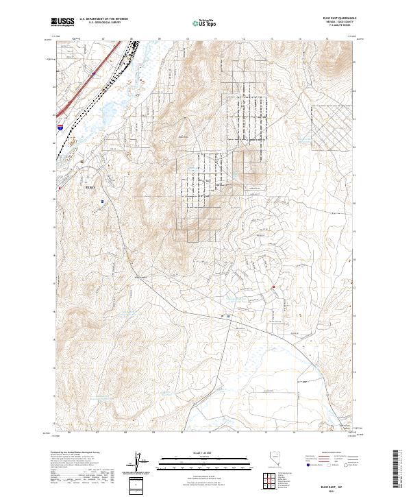 USGS Topographic Map – Elko East