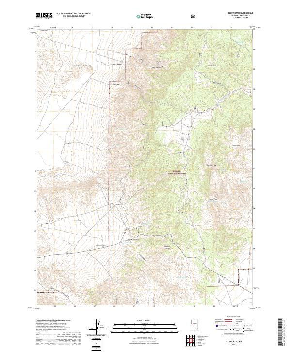 USGS Topographic Map – Ellsworth