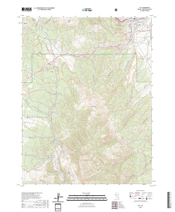 USGS Topographic Map – Ely