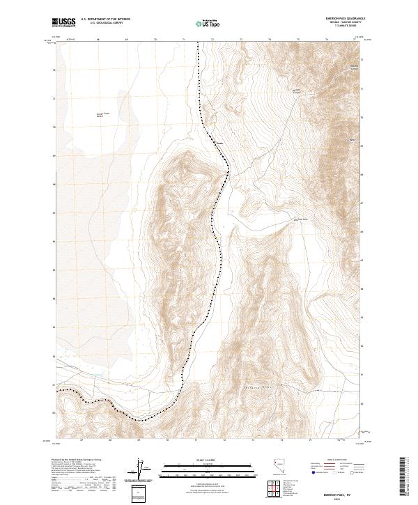 USGS Topographic Map – Emerson Pass