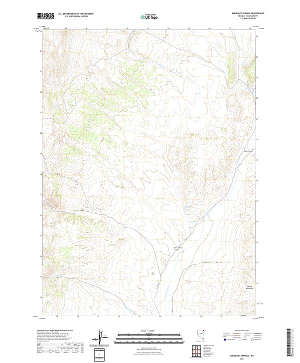 USGS Topographic Map – Emigrant Springs