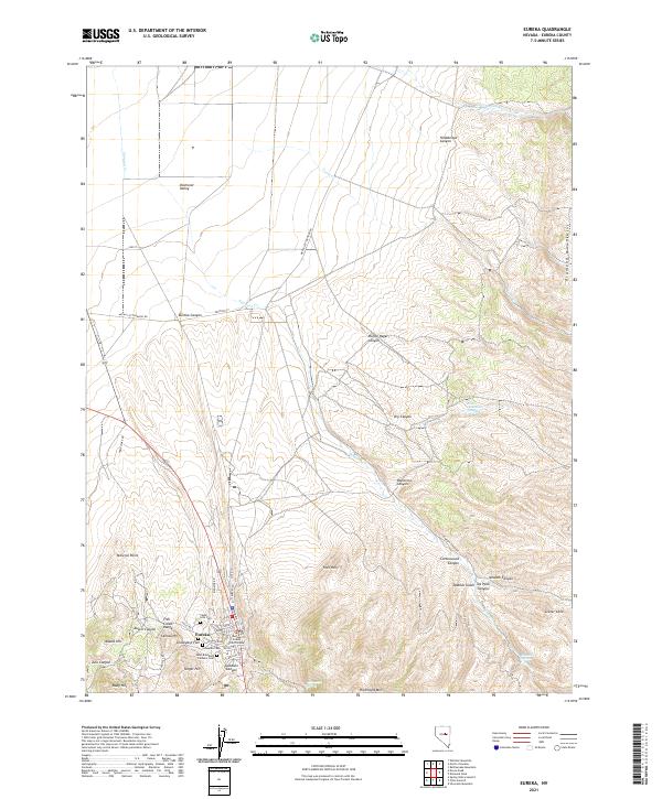 USGS Topographic Map – Eureka
