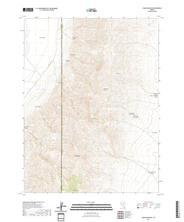 USGS Topographic Map – Fagin Mountain
