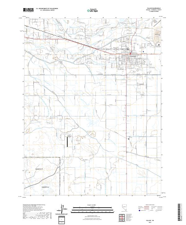 USGS Topographic Map – Fallon