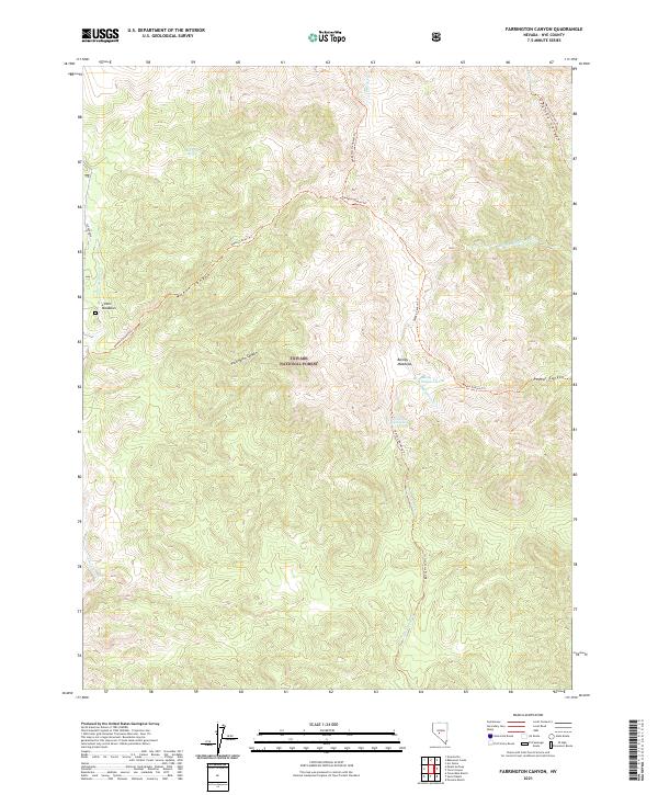 USGS Topographic Map – Farrington Canyon