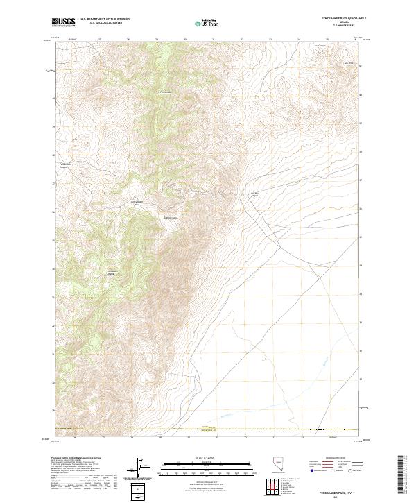USGS Topographic Map – Fencemaker Pass