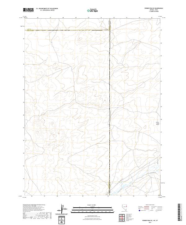 USGS Topographic Map – Ferber Peak SE
