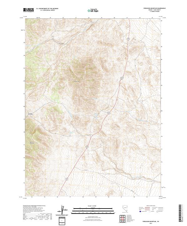 USGS Topographic Map – Ferguson Mountain