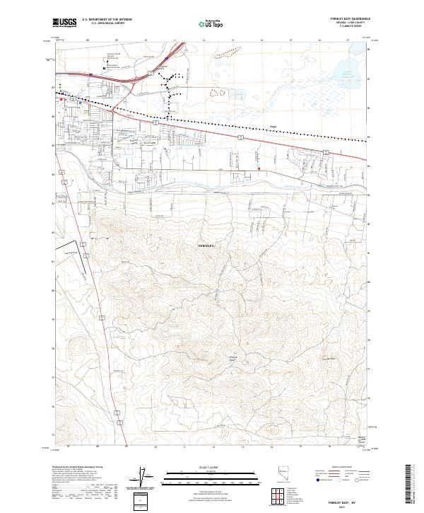 USGS Topographic Map – Fernley East