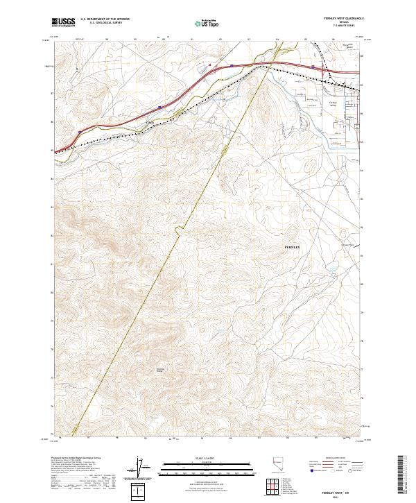 USGS Topographic Map – Fernley West