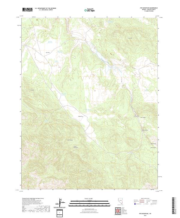 USGS Topographic Map – Fife Mountain