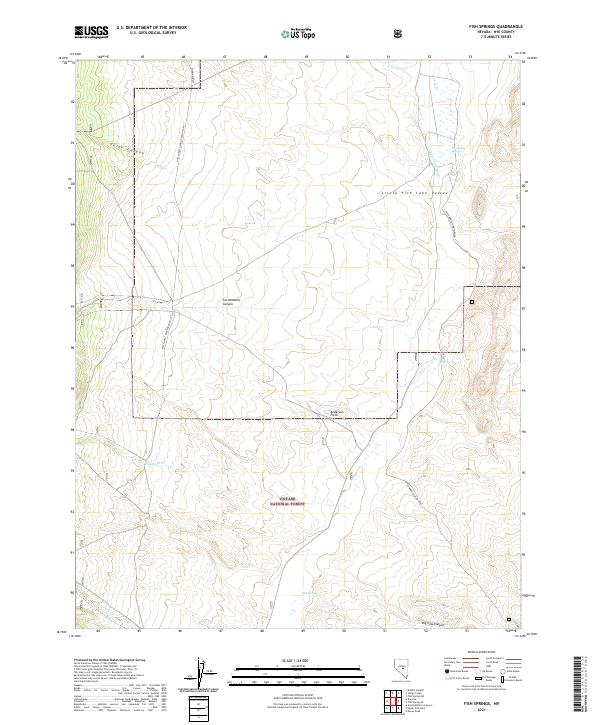 USGS Topographic Map – Fish Springs