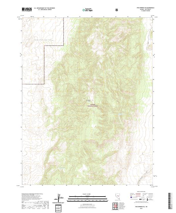 USGS Topographic Map – Fish Springs SE