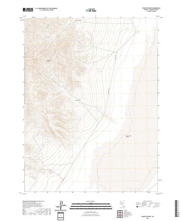 USGS Topographic Map – Fisher Canyon