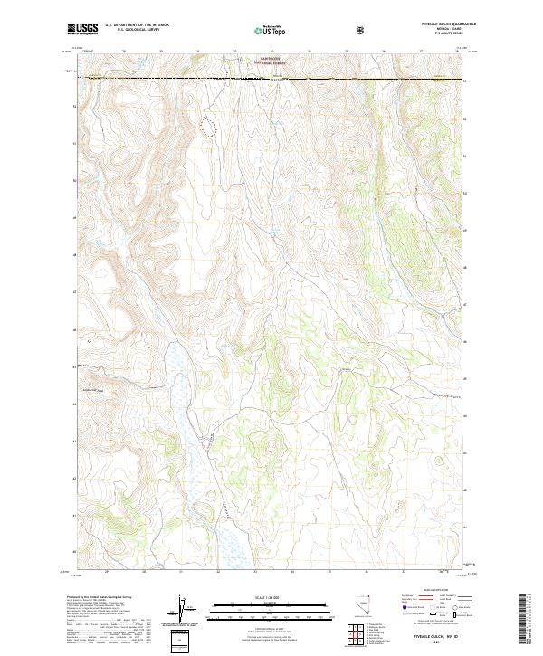 USGS Topographic Map – Fivemile Gulch