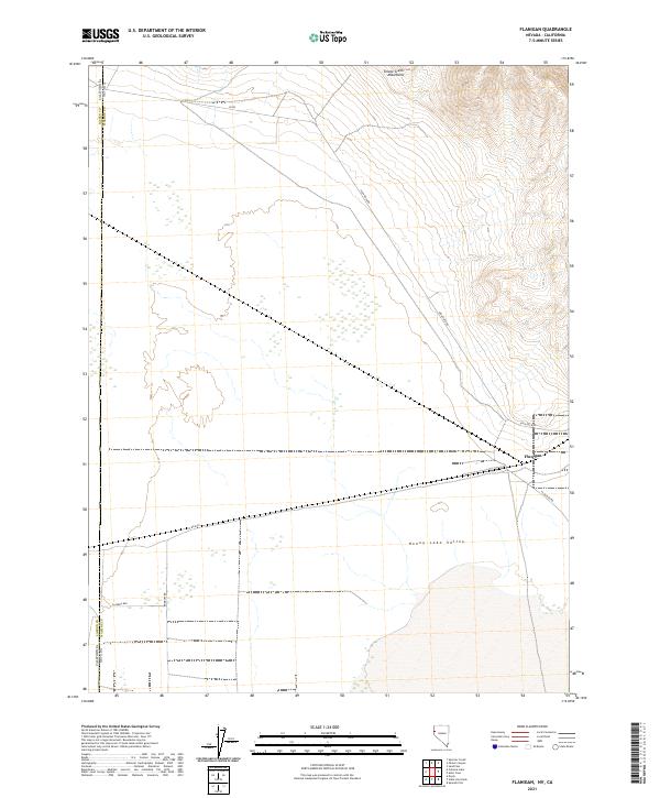 USGS Topographic Map – Flanigan