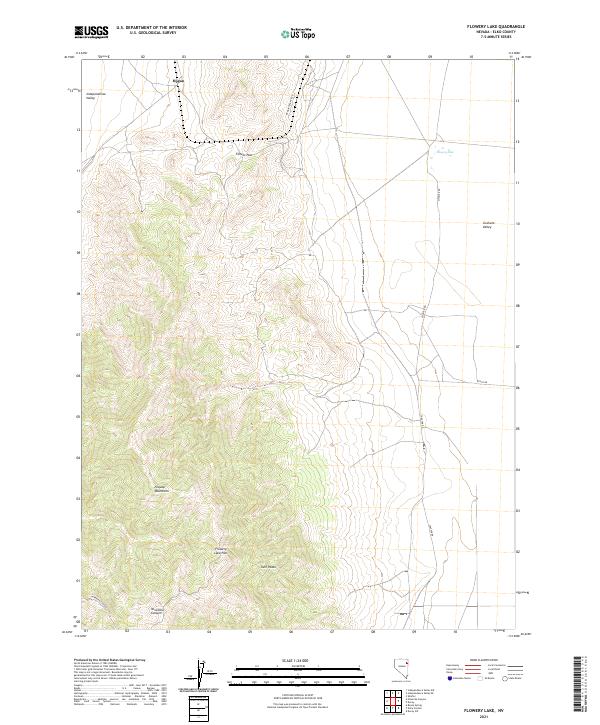 USGS Topographic Map – Flowery Lake