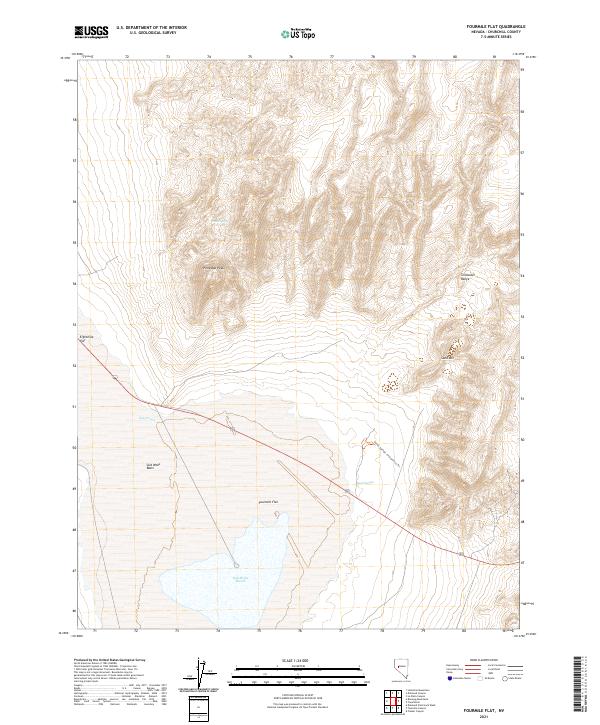 USGS Topographic Map – Fourmile Flat