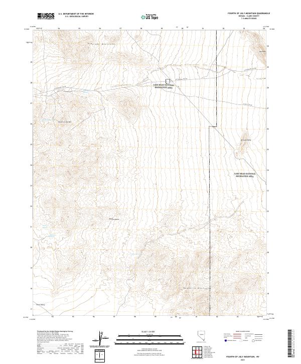 USGS Topographic Map – Fourth of July Mountain