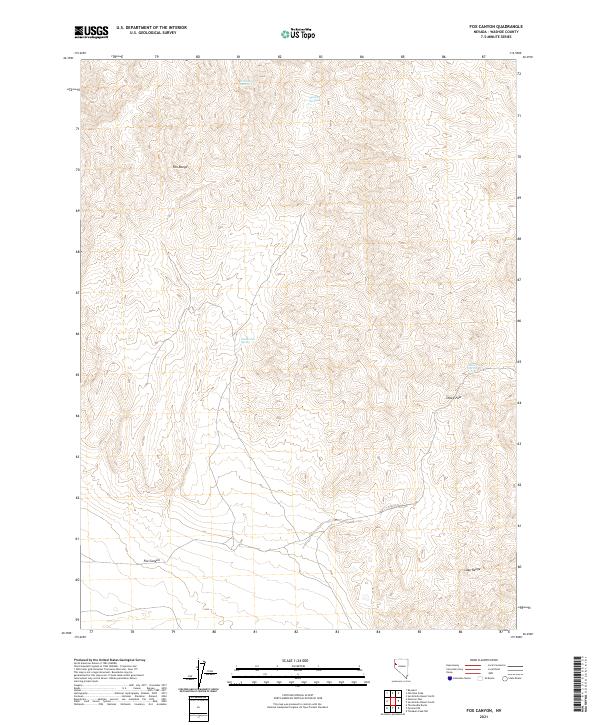 USGS Topographic Map – Fox Canyon