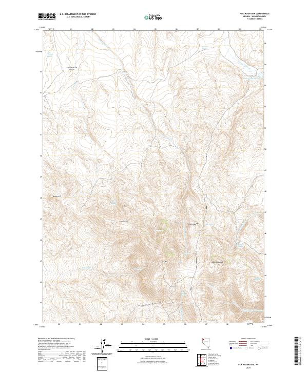 USGS Topographic Map – Fox Mountain