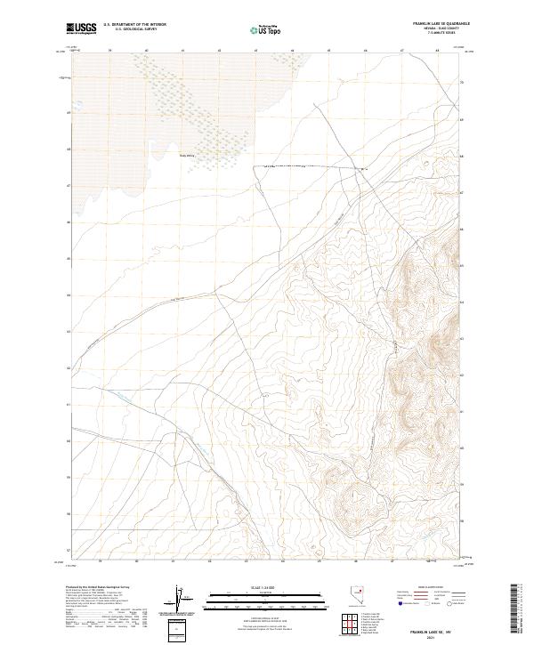 2021 Map of Franklin Lake SE, 2021 Print