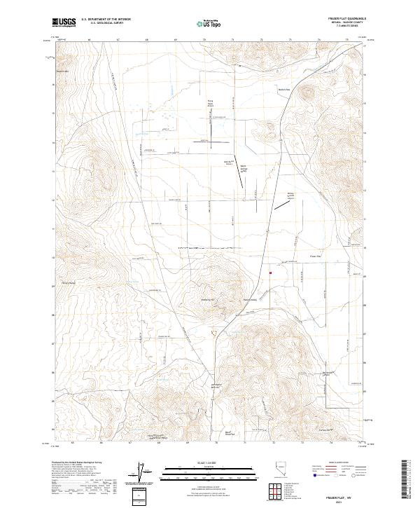 USGS Topographic Map – Fraser Flat