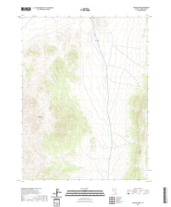 USGS Topographic Map – Frazier Creek