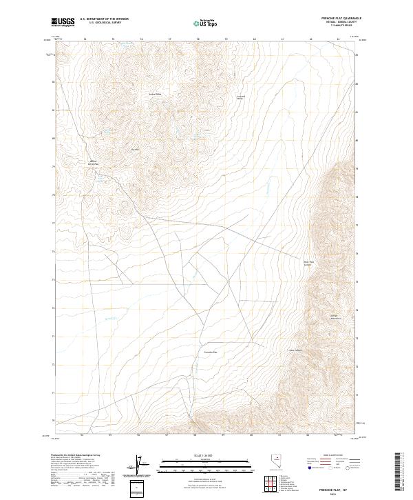 USGS Topographic Map – Frenchie Flat