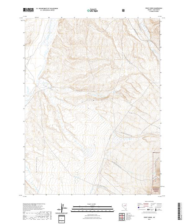 USGS Topographic Map – Frost Creek