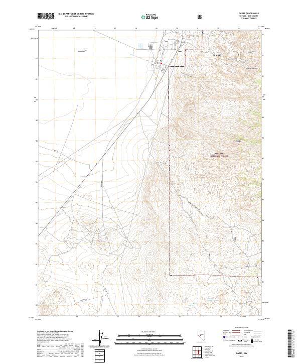 USGS Topographic Map – Gabbs