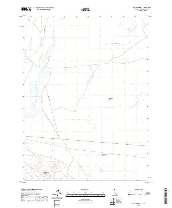 USGS Topographic Map – Gallagher Flat