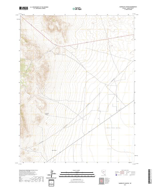 USGS Topographic Map – Gandolfo Canyon