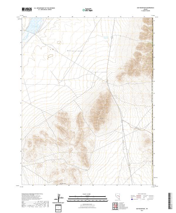 USGS Topographic Map – Gap Mountain