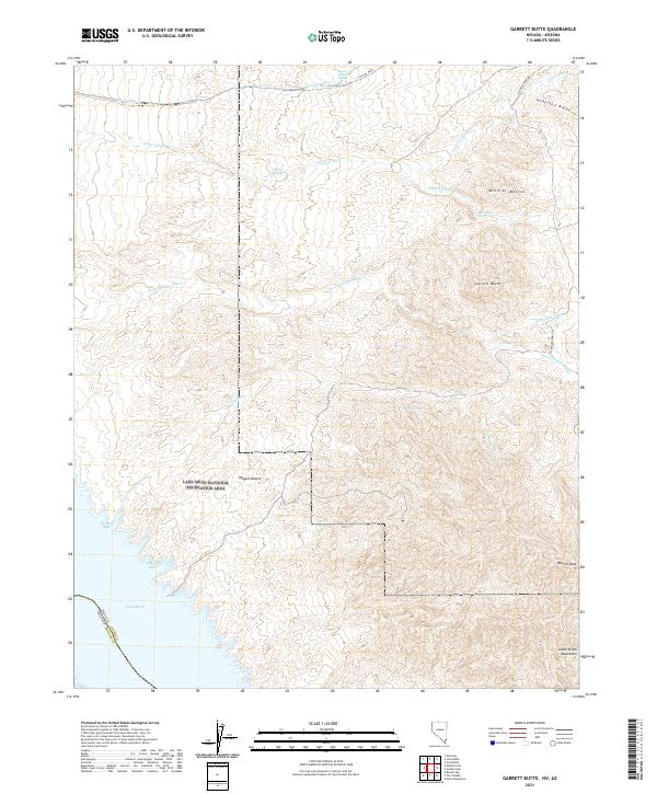USGS Topographic Map – Garrett Butte