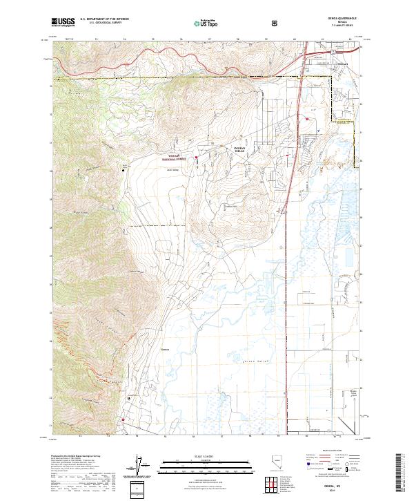 USGS Topographic Map – Genoa