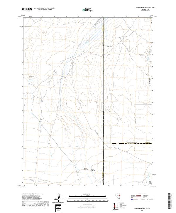 USGS Topographic Map – Georgetta Ranch