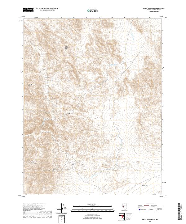 USGS Topographic Map – Ghost Dance Ridge