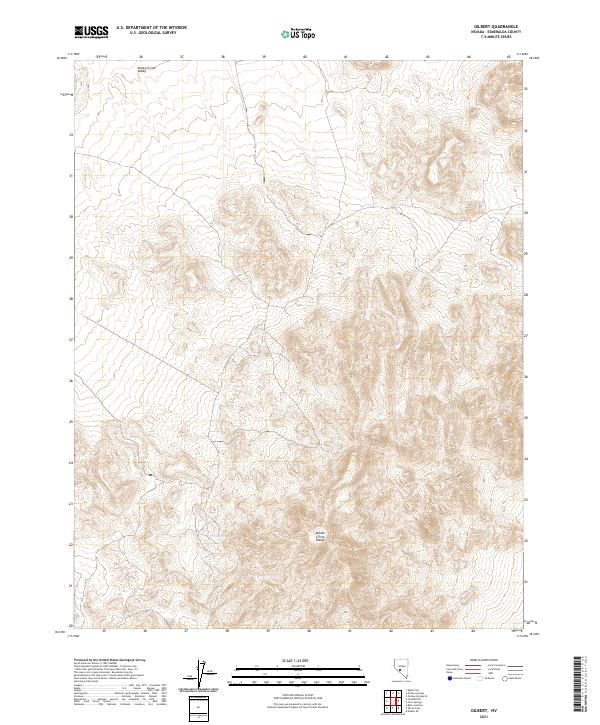 USGS Topographic Map – Gilbert