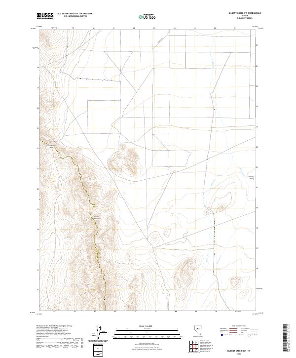 USGS Topographic Map – Gilbert Creek NW