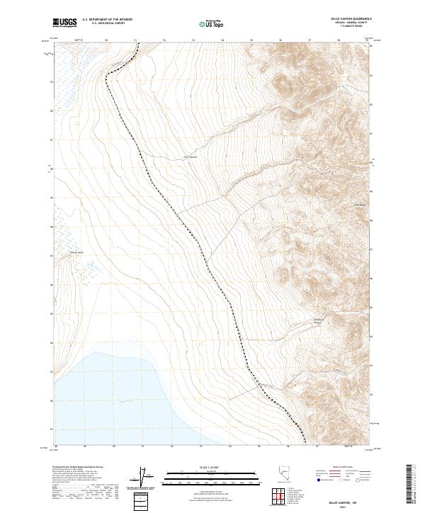 USGS Topographic Map – Gillis Canyon