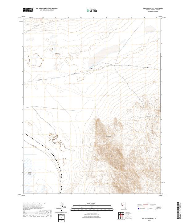 USGS Topographic Map – Gillis Canyon NW