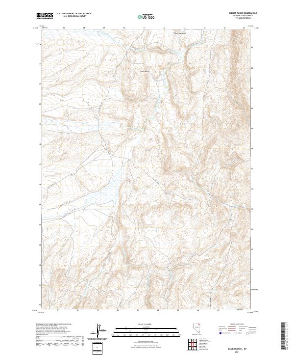 USGS Topographic Map – Gilmer Ranch