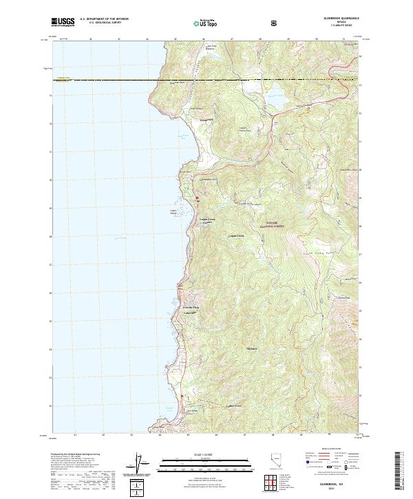 USGS Topographic Map – Glenbrook