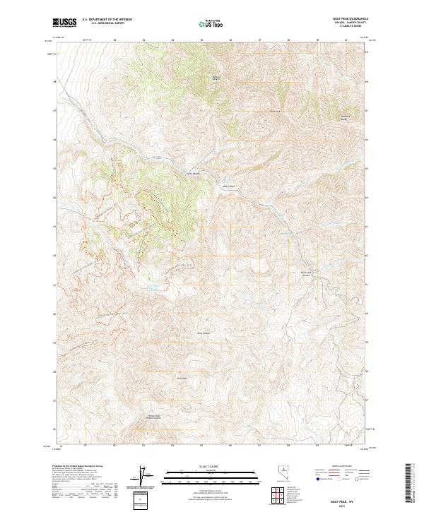 USGS Topographic Map – Goat Peak