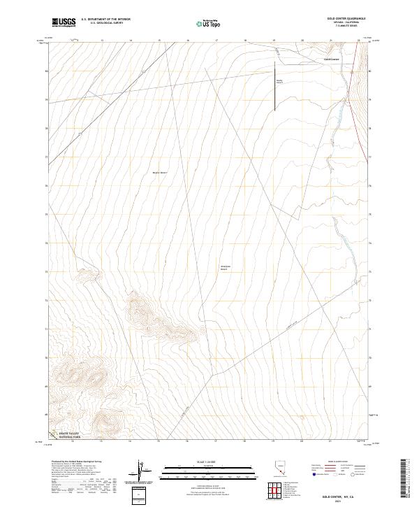 USGS Topographic Map – Gold Center