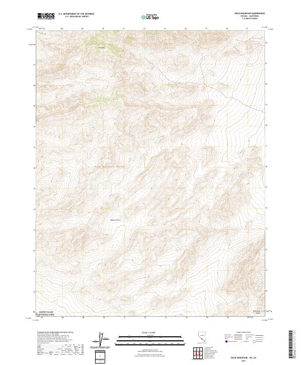 USGS Topographic Map – Gold Mountain
