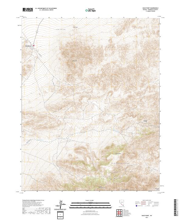 USGS Topographic Map – Gold Point