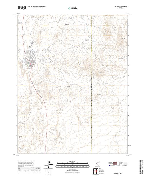 USGS Topographic Map – Goldfield