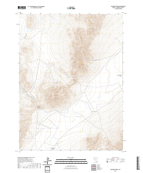 USGS Topographic Map – Goldrun Creek